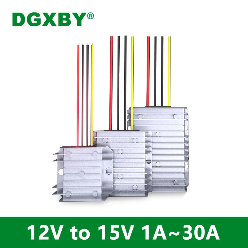 

DGXBY 12V to 15V 1A~30A DC converter 9-14V to 15V boost power module 12V to 15V automotive high-performance voltage regulator