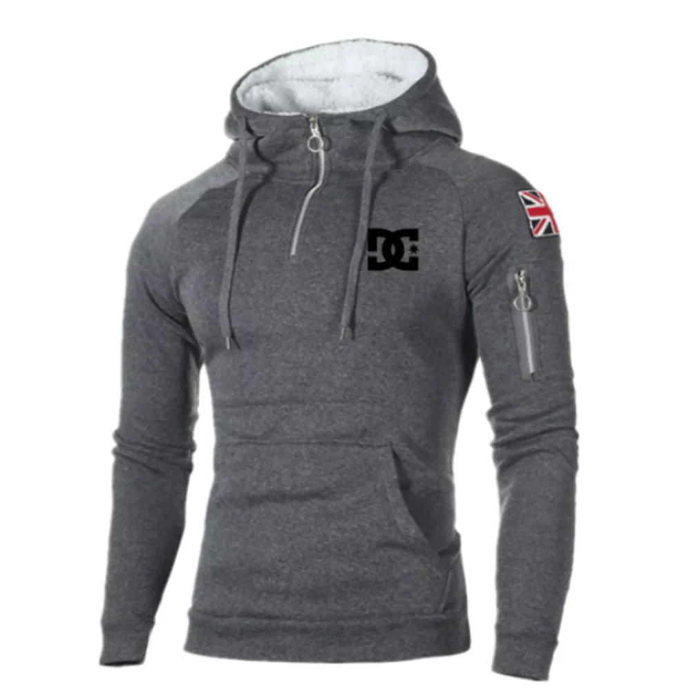 

DC Men's Hoodie 2022 Fall New Fashion Men's Casual Hoodie Sweatshirt Top Men's Solid Color Hoodie Pullover Long Sleeve M-3XL