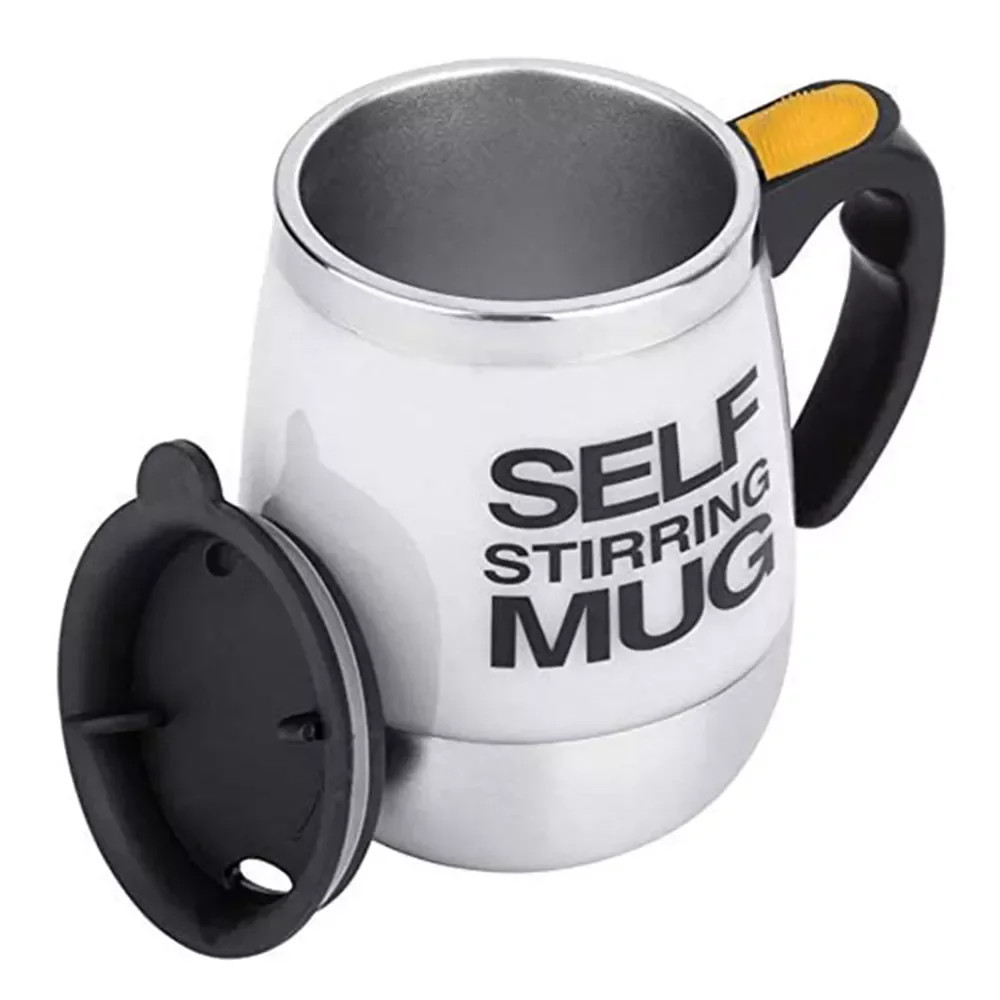 New in Self Stirring Coffee Mug Cup Stainless Steel  Self Mixing Spinning Home Office Travel Mixer Milk Frothers air fryer home