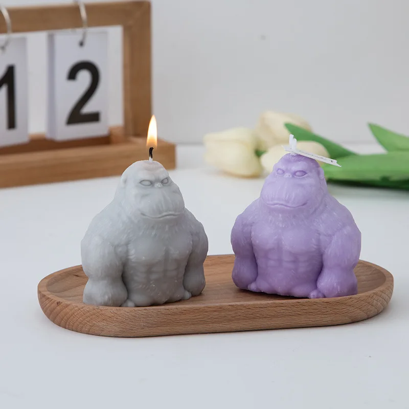 

Chimpanzees Scented Aromatic Candles for Home Decoration Flameless Candles Aesthetic Soywax Animals Gift Aroma Candles