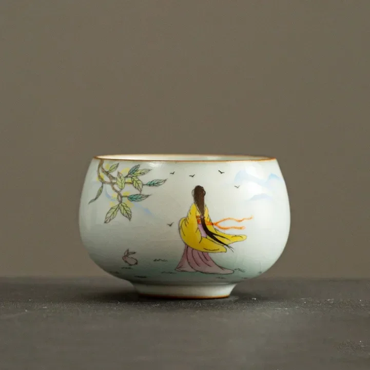 

Керамическая чашка JINGDE TEA SET Ru Kiln 90 мл