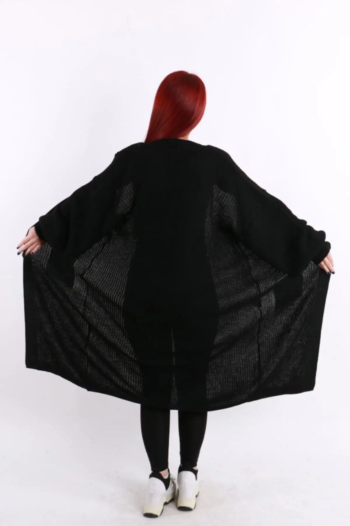 

Women's Cardigan Black Long -Standard Casual Knitted Quality Fashion Cardigan Sweaters Loose Sweater Jumper