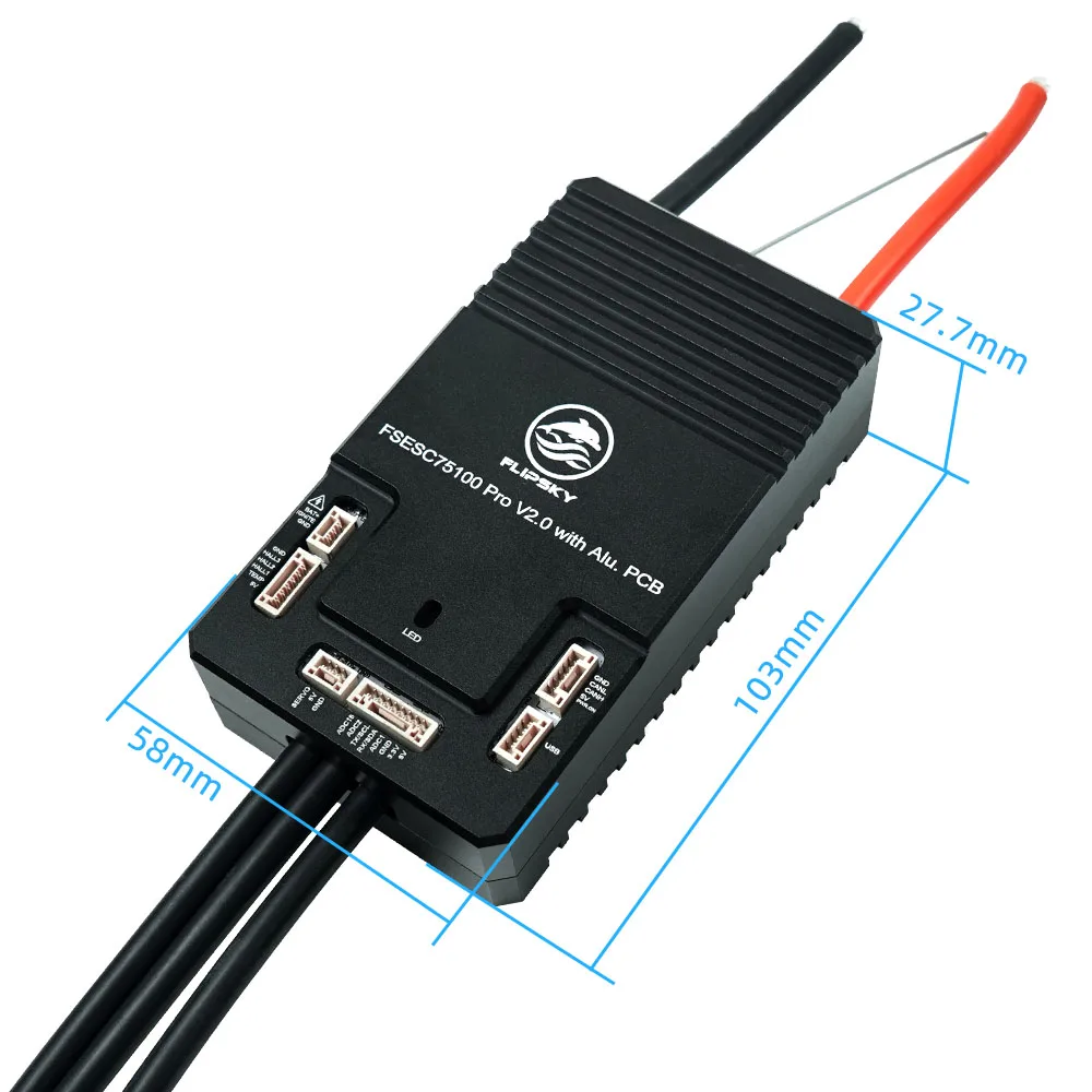 Контроллер скорости 75100 Pro V2.0 Flipsky на базе VESC ESC с кнопочным переключателем для электросамоката и электровелосипеда, бесщеточный контроллер (art.: 3920d99d2e2a7) - 3920d99d2e2a7