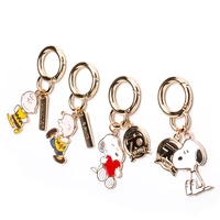 kawaii sanrio snoopy cute creative key chain key ring pendant car key chain accessories bag accessories toys for girls