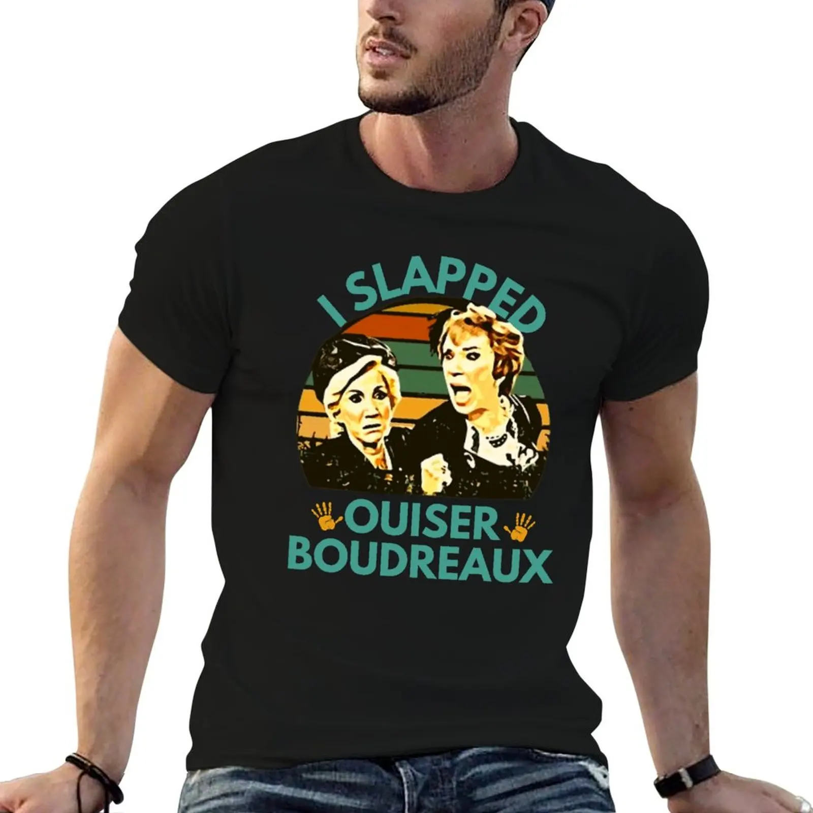 Фото Футболка Steel Magnolias I Slapped Ouiser Boudreaux - забавная футболка с надписью I Slapped Ouiser Boudreaux, хлопковые футболки, футболка высокого качества №1