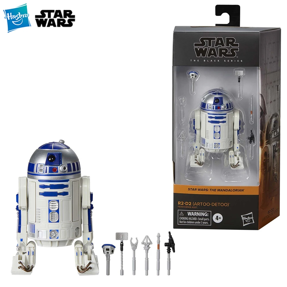Фото [В наличии] Hasbro STAR WARS The Black Series R2-D2 (Artoo-Detoo) Фигурка в масштабе 6 дюймов Модель Орнамент Игрушки Подарки (F8351) №1
