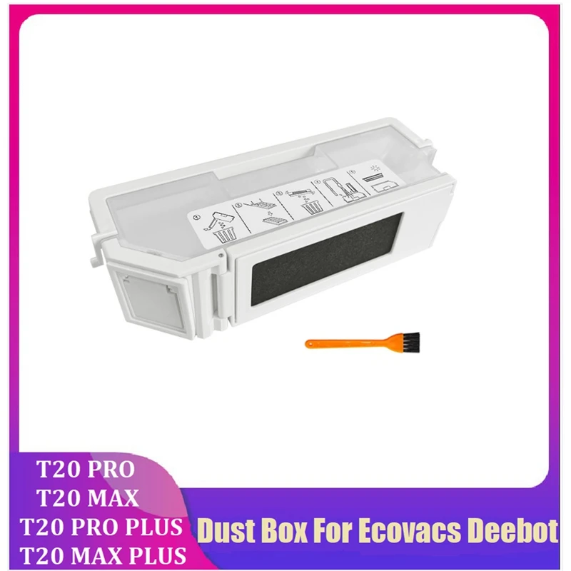 

Vacuum Cleaner Trash Box With Filter For Ecovacs Deebot T20 PRO /T20 MAX/ T20 PRO PLUS/ T20 MAX PLUS Robot