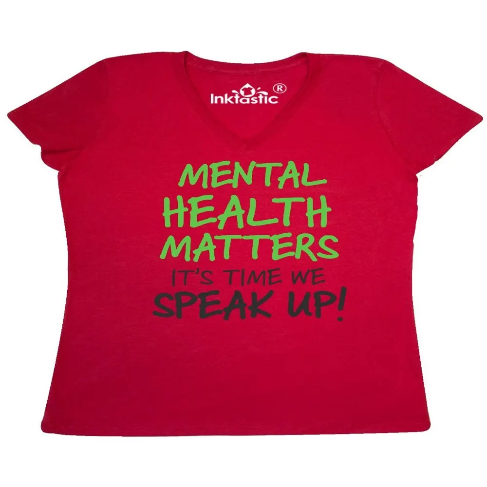 

free shipping Mental Health Matters It Time we Speak up Women`s V-Neck T-Shirt