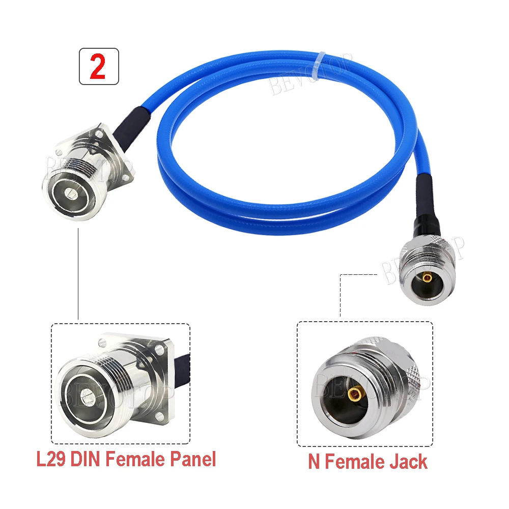 RG401 50-5 Кабель типа N с вилкой папа до L29 DIN мама Высокочастотный кабель низкими