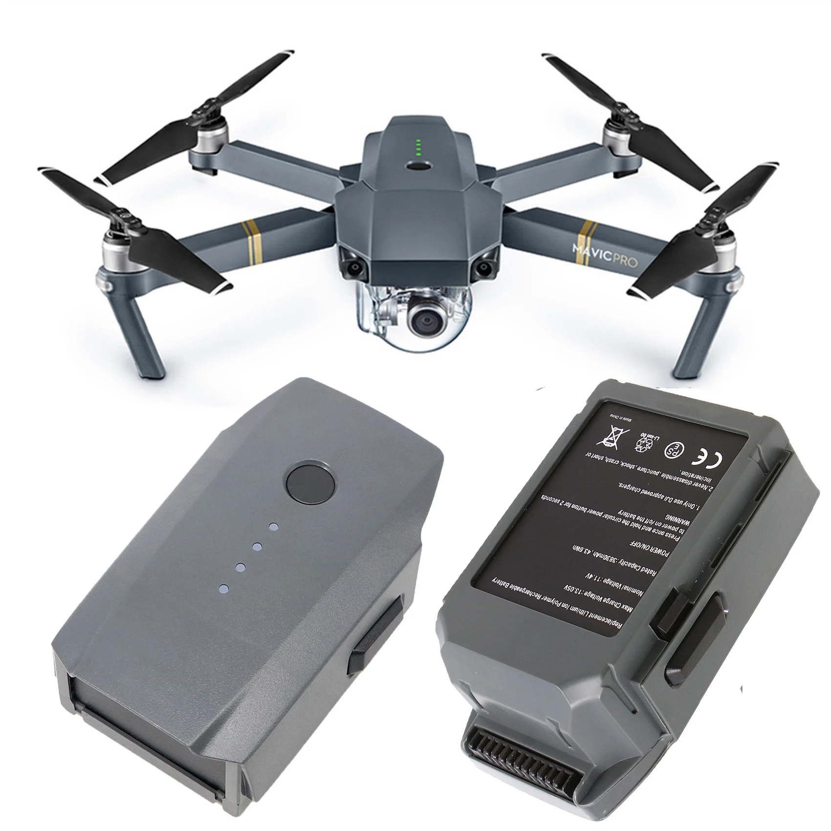 Для DJI Mavic Pro Platinum FPV Quadcopter RC Drone 11.4V 3830mAh 3S Intelligent Spare Flight LiPo Battery Replacement Parts