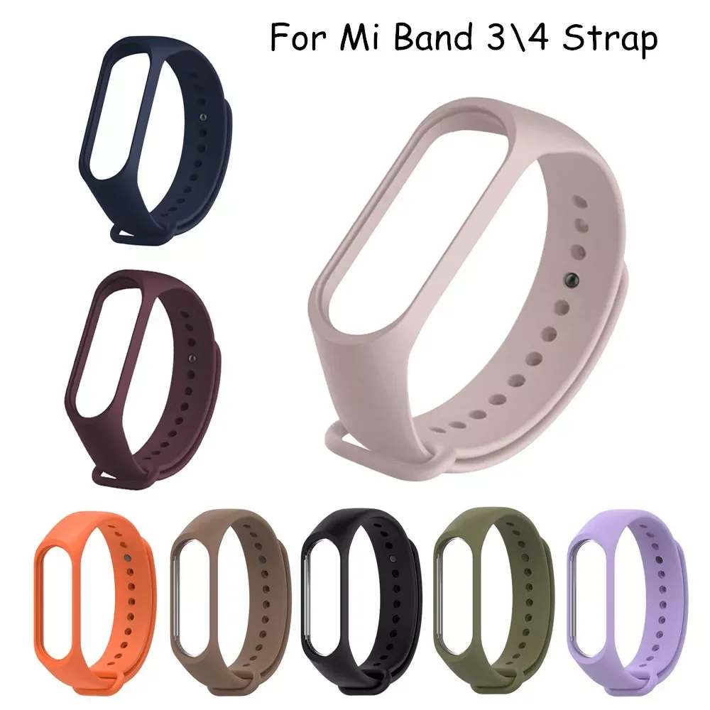 

For Xiaomi mi Band 6 5 4 3 Strap Sport smart watch miband5 Replaceable Wristband Sports Bracelet For miBand6 Band 4 3 strap film