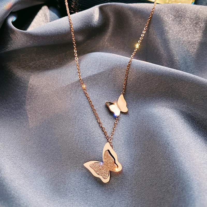 

New Creative Simple Temperament Women's Lovely Atmosphere Butterfly Necklace