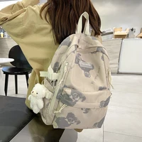 casual printed school backpack women teenager large capacity fashion student primary school book bags for girls ladies bag