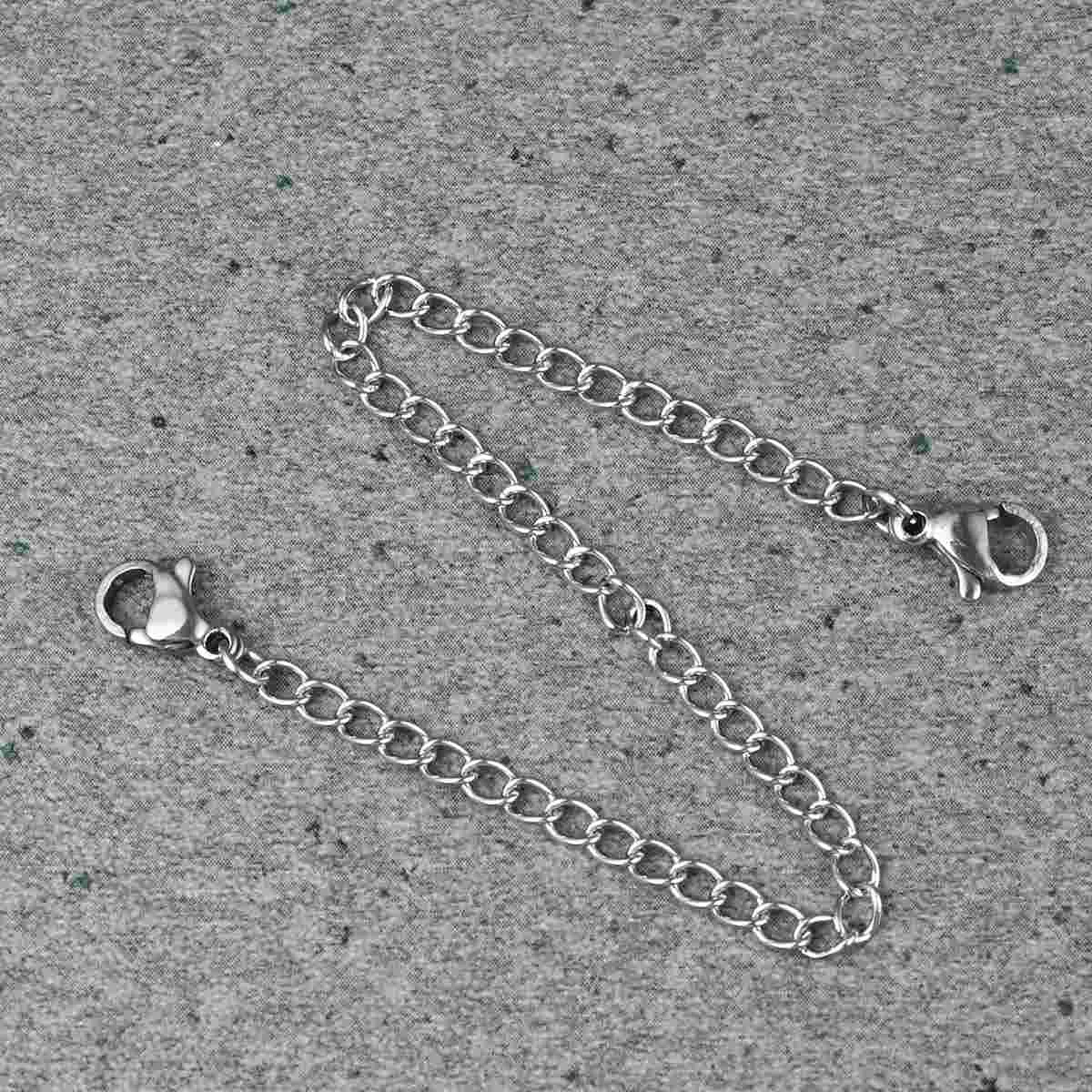 

Extender Chain Necklace Bracelet Extension Silver Gold Clasp Lobster Jewelry Extenders Chains Sterling Making Anklet Steel