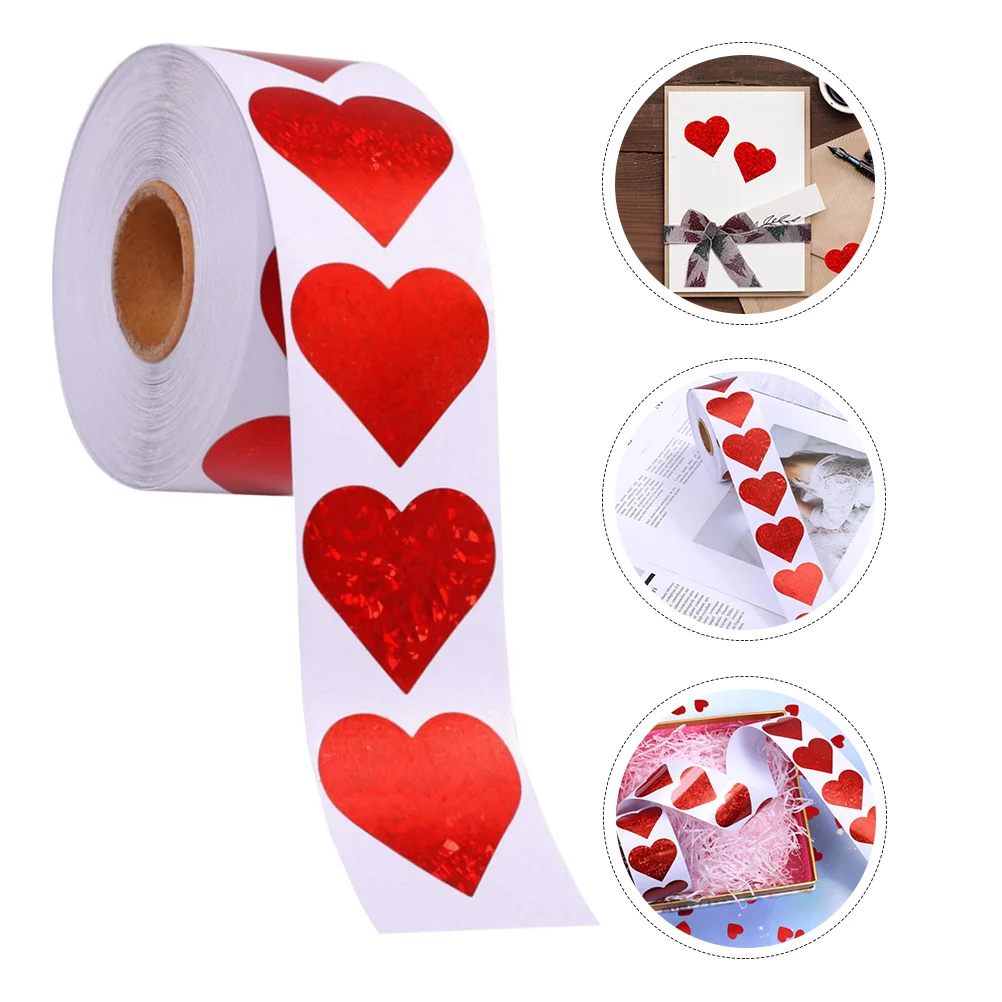 

Наклейка в форме сердца, наклейка в виде сердца в рулоне, наклейка на День святого Валентина 1. От формы d s Love Red Self Diy Kids