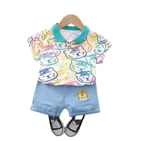 new summer baby girls clothes suit children boys fashion cartoon t shirt shorts 2pcssets toddler casual costume kids tracksuits