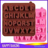 silicone mold letters cookies desserts chocolate ice confectionery molds pastry cake for baking kitchen tools accessories