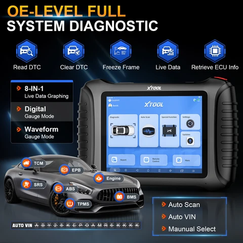 Инструменты для программирования ключей XTOOL X100 PAD3 V2.0 IMMO с программатором ключей KC100. Сброс 38+, добавление ключей, утеря всех ключей, считывание PIN-кода, изготовление дилерского ключа