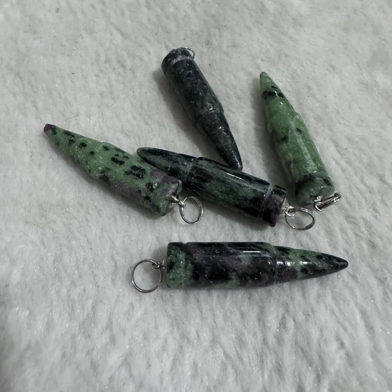 Оптовая продажа 5 шт. натуральный рубин Zoist исцеляющая точка кулон из бисера