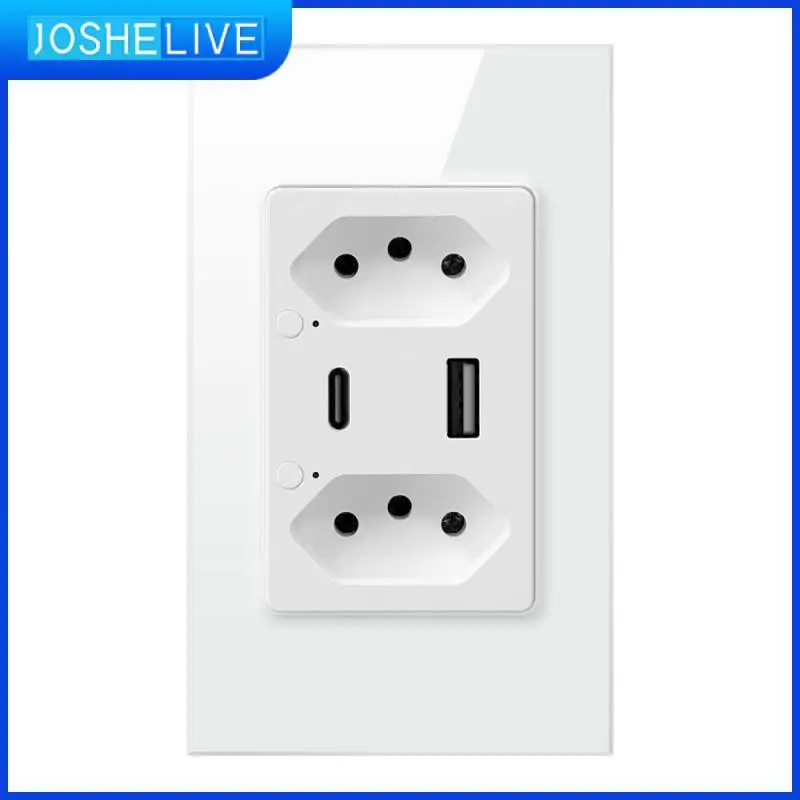 

Tuya Zigbee Socket Smart Life Brazil Smart Socket 3680w 16a Wall Socket Smart Home Intelligent Socket Wireless Socket Child Lock