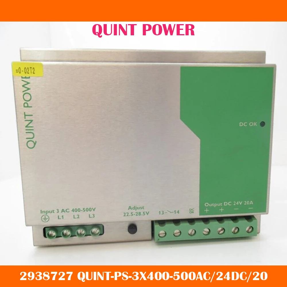 2938727 QUINT-PS-3X400-500AC/24DC/20 quint мощность 24VDC/20A импульсный источник питания работает хорошо Высокое качество Быстрая доставка