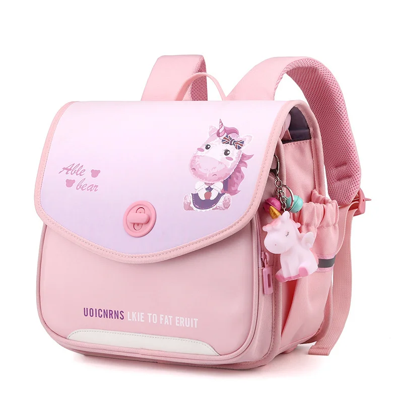 

Школьные ранцы для девочек-принцесс, детские рюкзаки, мультяшный розовый ранец для учеников начальной школы, Детская сумка для книг