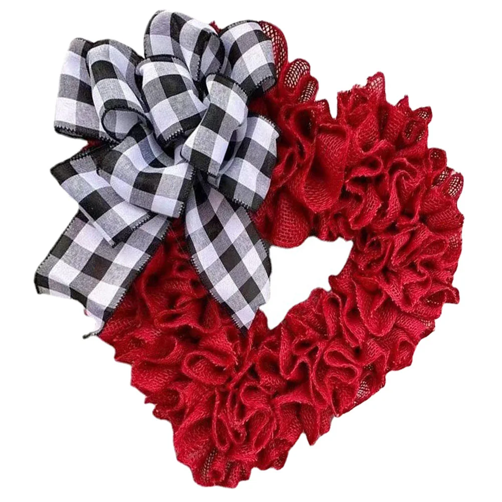 

Valentine's Day Decoration Wedding Heart Wreath Heart-shaped Front Door Cloth Decorative Hanging