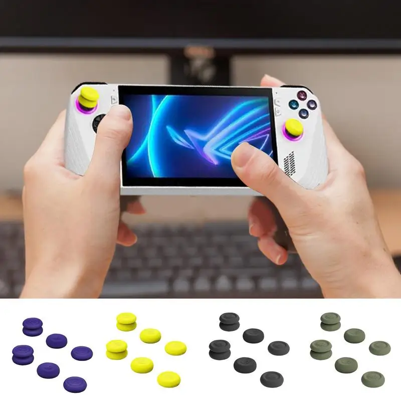 

Cover ForROG Ally Joystick Skidproof Thumbstick Grip Caps, Game Console Gamepads Stick Thumb Grip Soft Silicone Protector