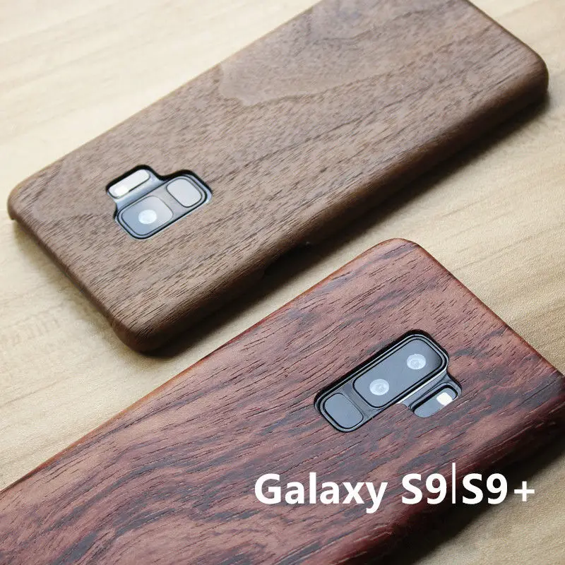

For Samsung Galaxy S10 S10+ S10e S9/S9+ S9 S20 ultra Plus walnut Enony Wood Rosewood MAHOGANY Wooden Back Case Cover