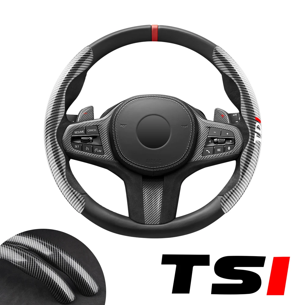 

for vw Volkswagen TDI TSI golf passat jetta kombi touareg tiguan polo amarok launches car steering wheel cover car accessories