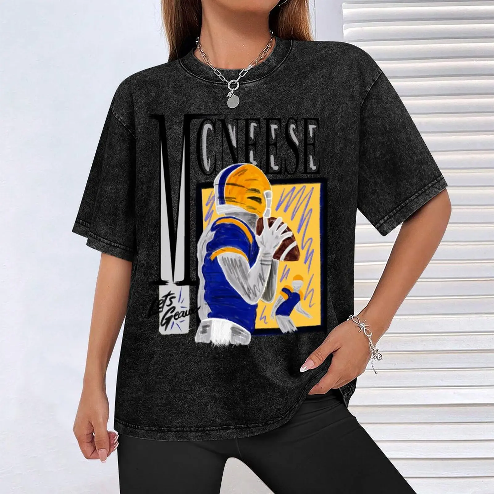 Футбольная футболка McNeese State University большого размера одежда больших размеров для