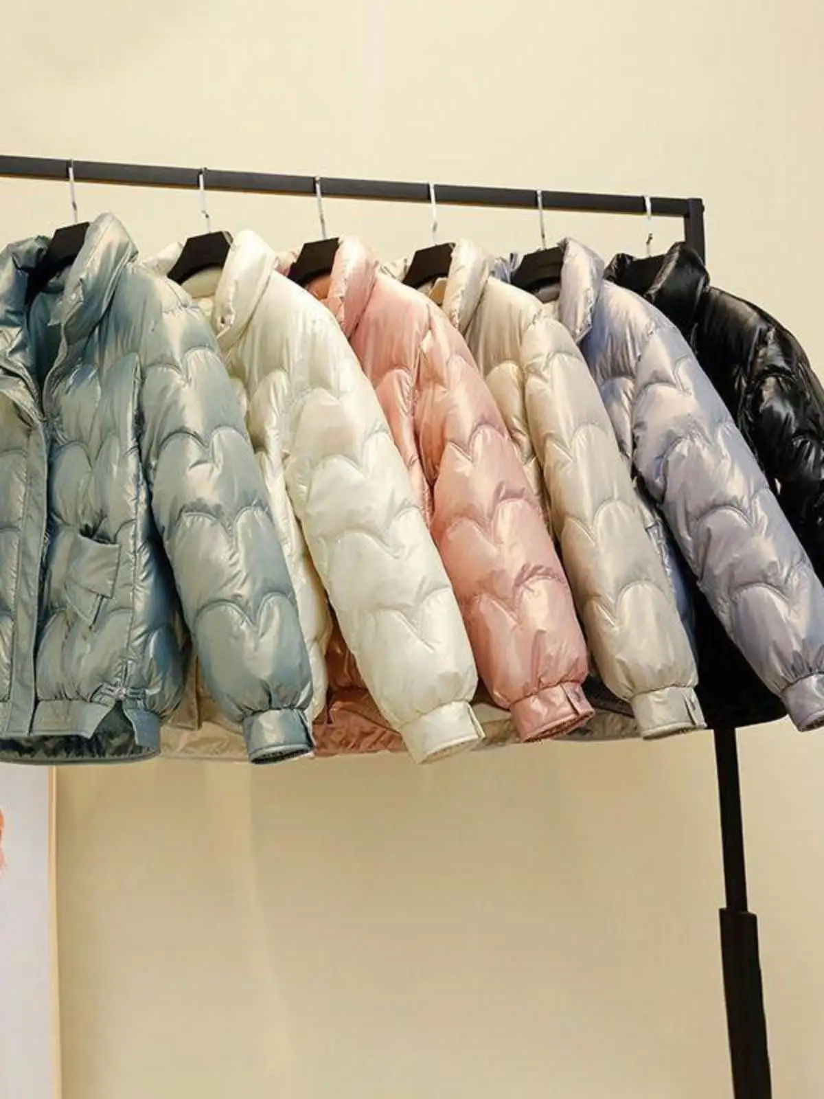 Off Season Disposable Bright Surface down Jacket Cotton-padded Clothes Women Short 2024 Winter New Korean Sle Loose Cotton-...