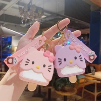 sanrio hello kitty delicate cartoon anime cute creative wallet student key chain creative pendant mini storage hanging ornament