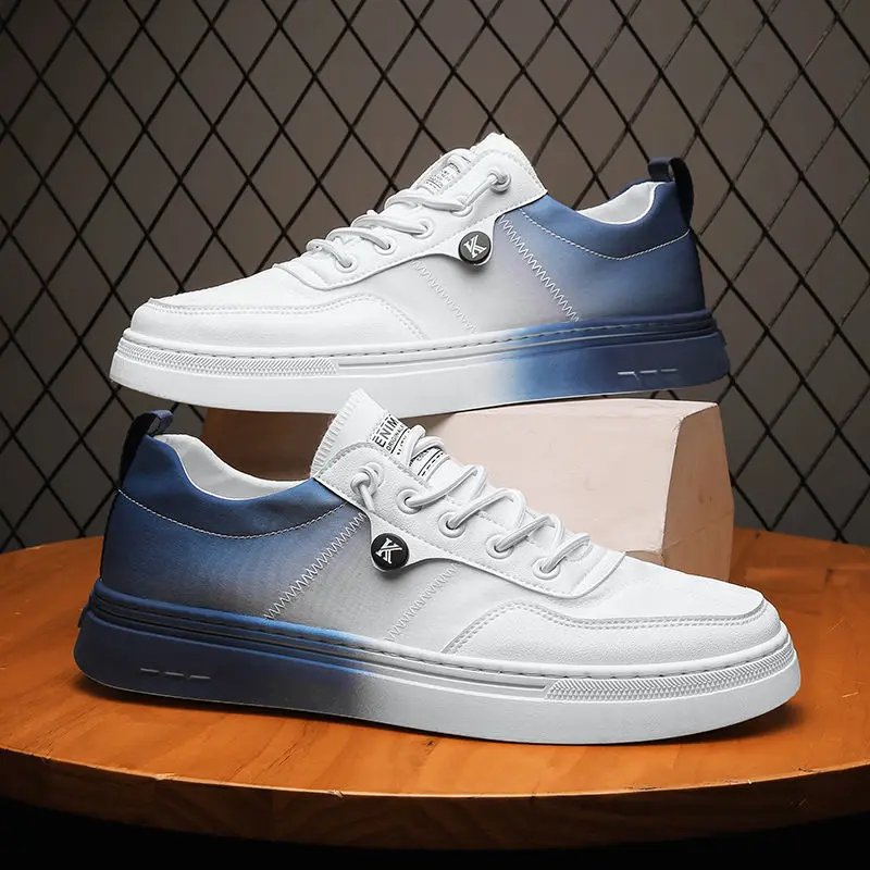 

Мужские парусиновые туфли, дышащие низкие кеды, универсальная спортивная обувь для отдыха, белый цвет, лето