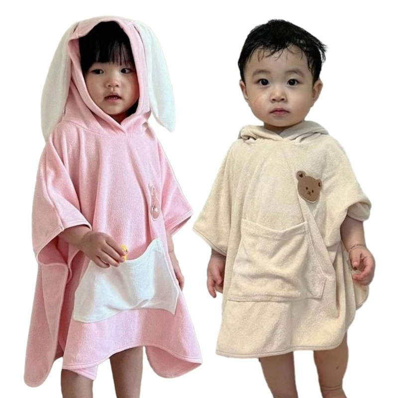 

Baby Hooded Towel Soft Unisex Bath Towel Absorbent for Babies Toddler Infant