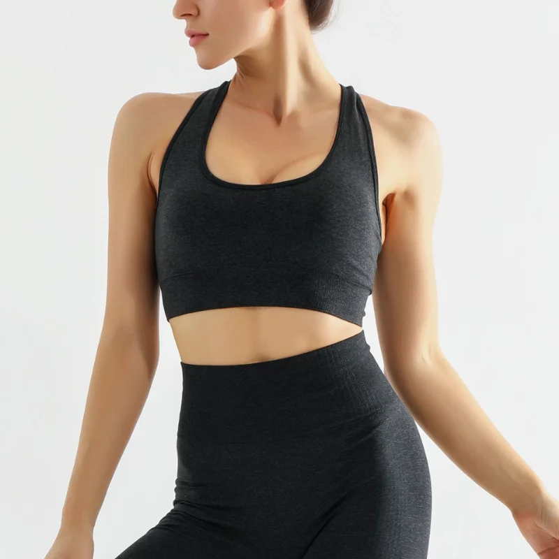 2/3/5PCS Seamless Women Yoga Set Workout Sportswear Gym Clothing Fitness Long Sleeve Crop Top High Waist Leggings Sports Suits