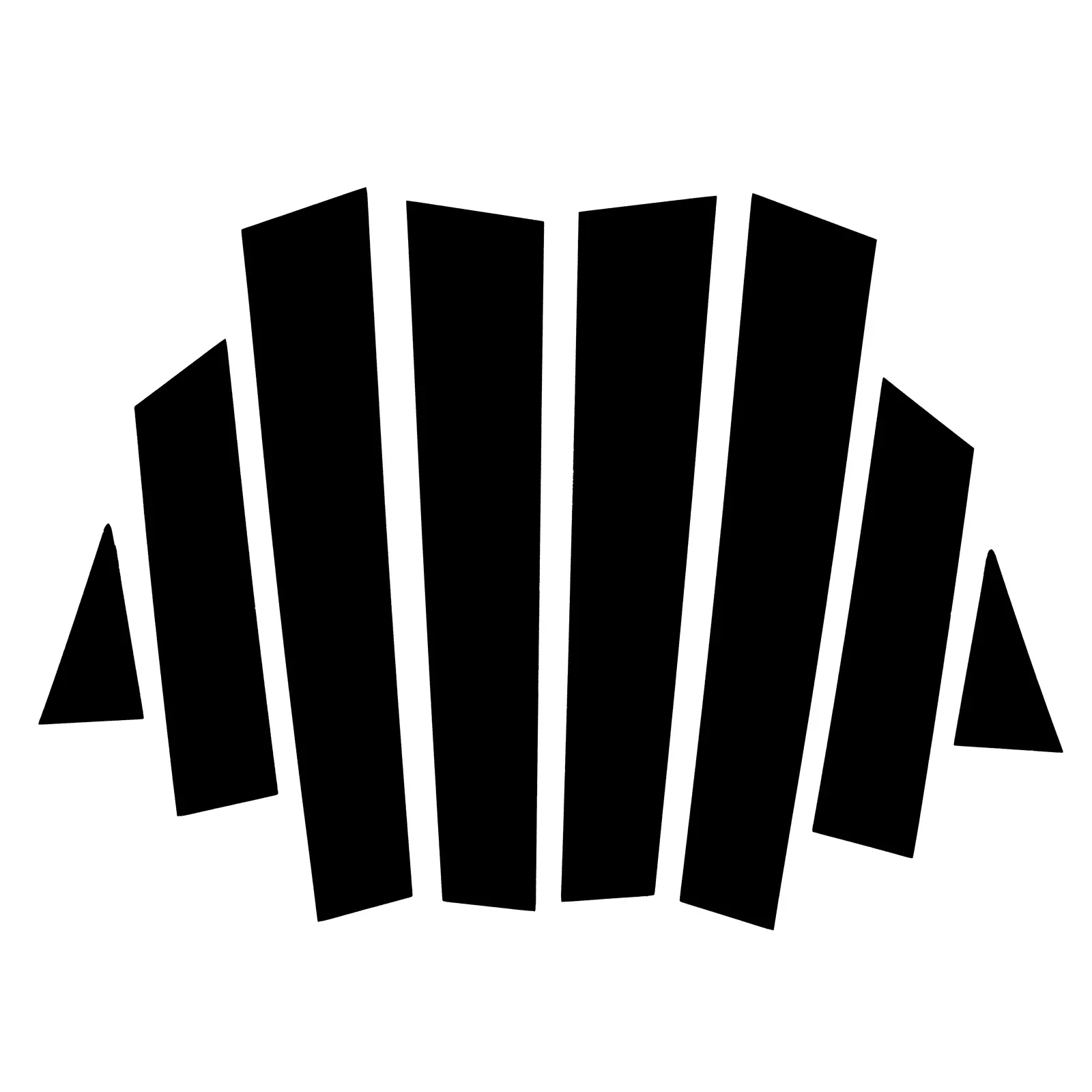 

Полированные стойки 8 шт., подходят для Nissan Qashqai 2014-2020, накладка на окно автомобиля, наклейка на стойку BC, хромированный Стайлинг