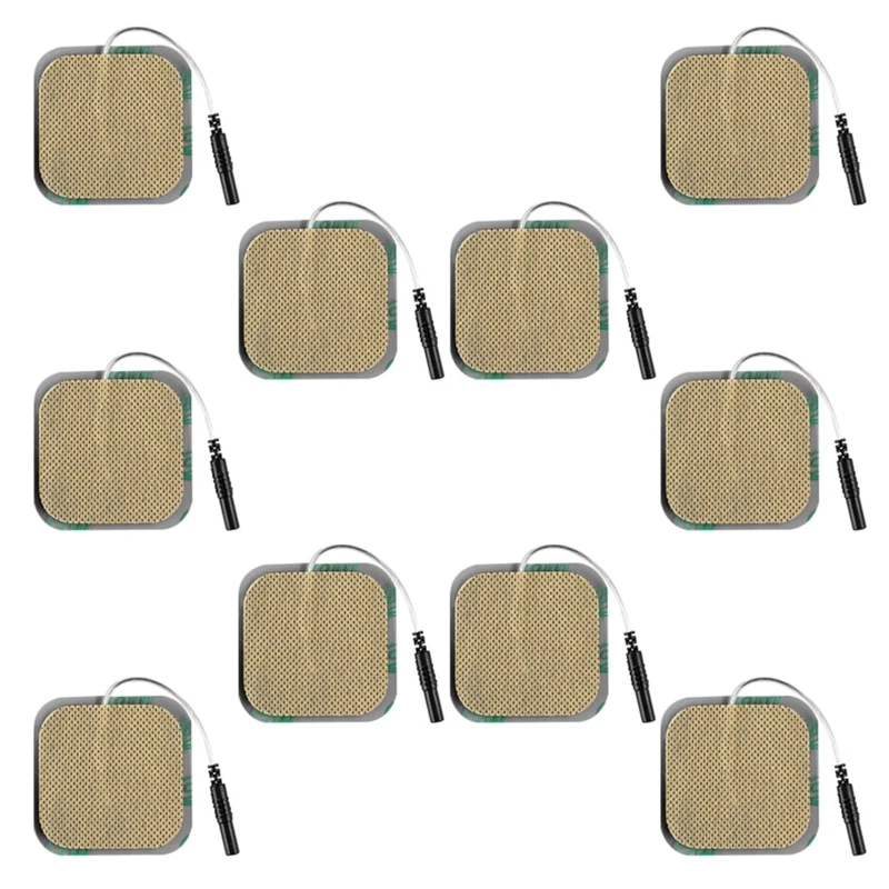 

10 Pcs Electrode Pads Non-woven Fabric Unit Pads Replacement 5x5cm/1.97x1.97'' N0PF