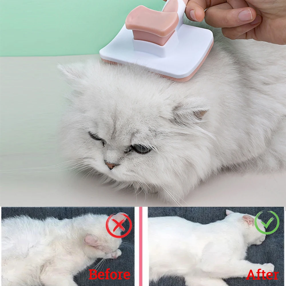 

Beauty Long Hair Indoor Cat Brush Hair Remover Pet Hair Removal Comb Dog Cat Brush Cleaning Beauty Slimming Device Pet Supplies