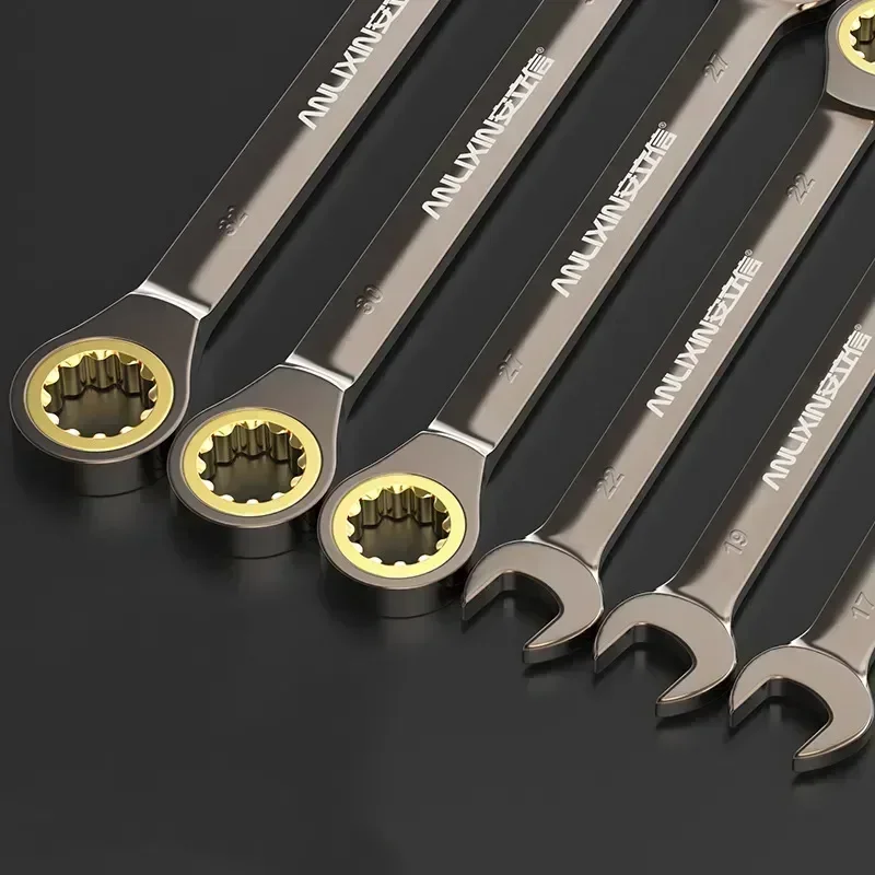 Набор гаечных ключей комплект комбинированных инструментов с храповым