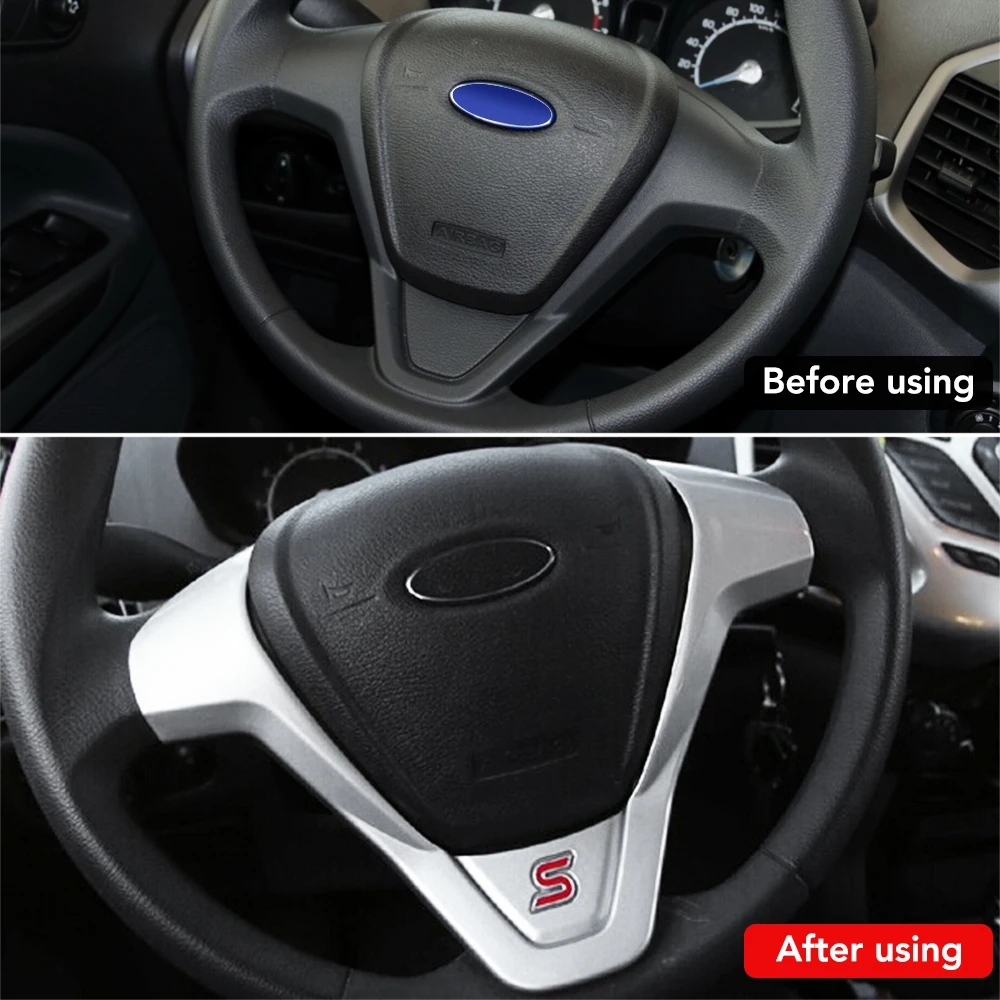 Автомобиль-Стайлинг ремонт аксессуары чехлы на руль отделка Наклейка для Ford New