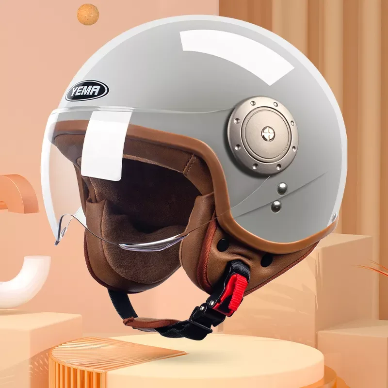 

helmet jet Vintage helmet Open face retro 3/4 half helmet