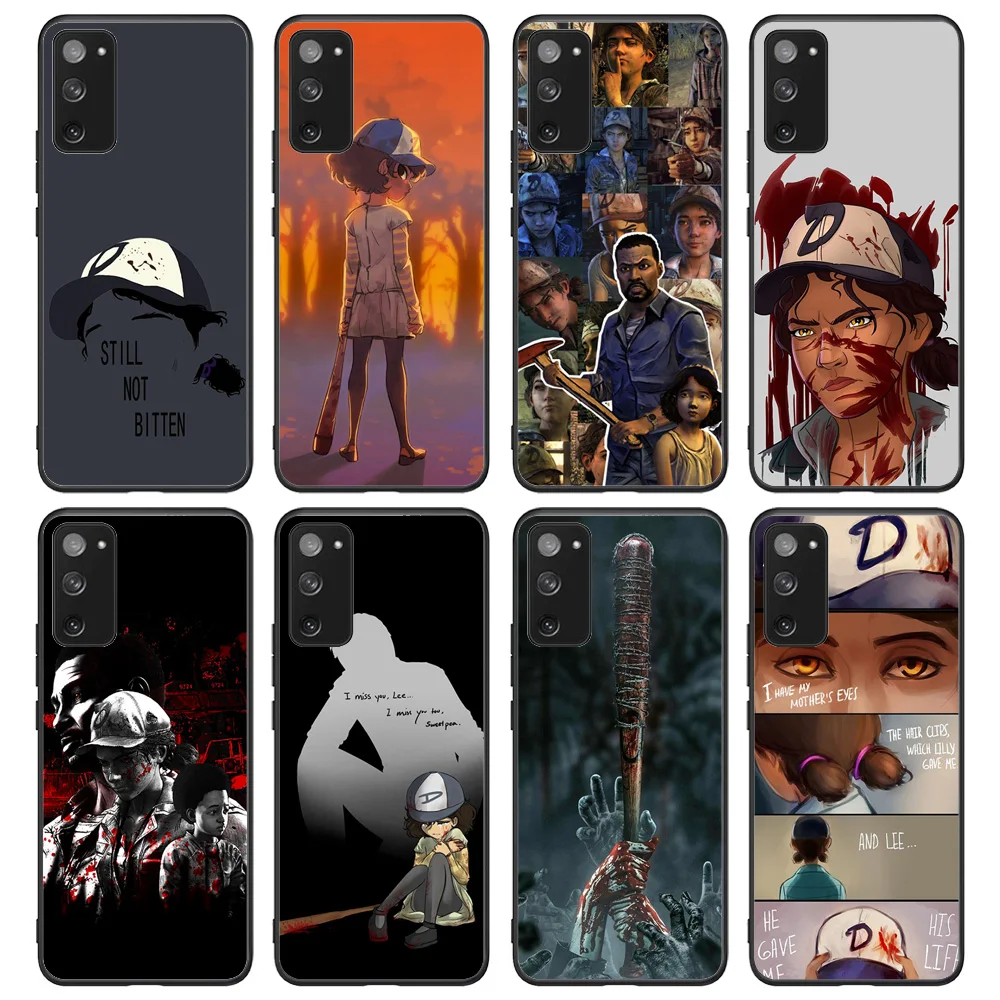 

For Samsung Galaxy Telltale Games' The Walking Dead - Clementine Outline ver. Soft TPU border Samsung Galaxy Case