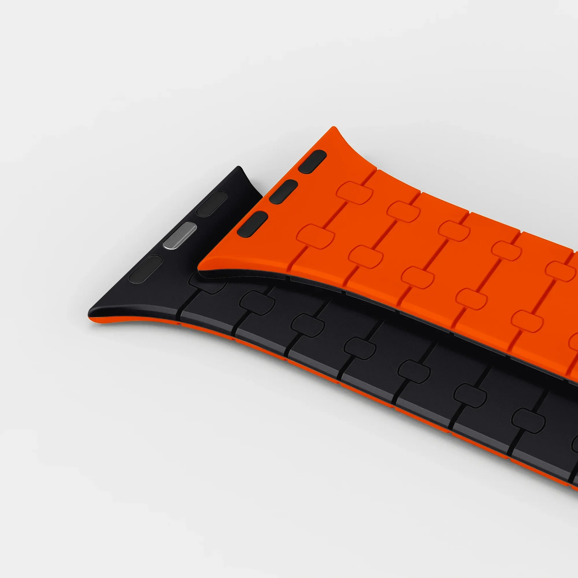 Ремешок силиконовый магнитный для Apple Watch Band Ultra 2 браслет IWatch Series 9 8 7 6 SE 5 4 49 мм 44 40 38