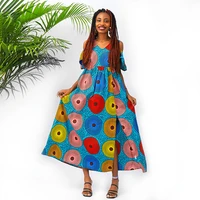 african dresses for women 2022 new fashion african ankara print maxi dresses good quality casual sexy party wedding long dress