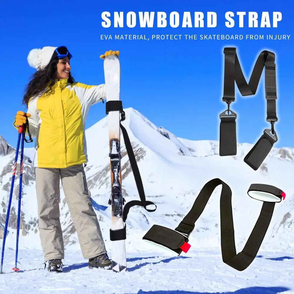 

Hot Sale Skiing Handle Strap Solid Portable Adjustable Ski Handle Strap Skiing Pole Shoulder Hand Carrier Lash Straps