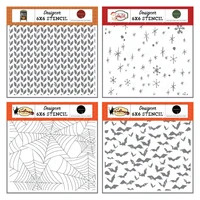new decoration layering drawing stencils for diy scrapbooking bat spinning webs craft embossing molds paper card album work