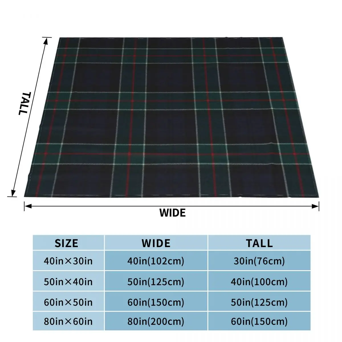 Ультрамягкое Флисовое одеяло Colquhoun шотландская клетка An