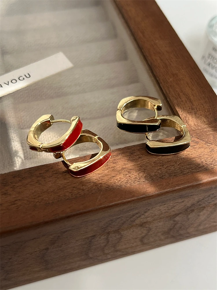 

High Design Luxury New Ear Rings for Women Square Red Statement Earrings