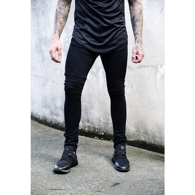 New Skinny Jeans Men New Solid Color Casual Denim Pants Spring and Autumn Streetwear Male Tight Full Length Trousers